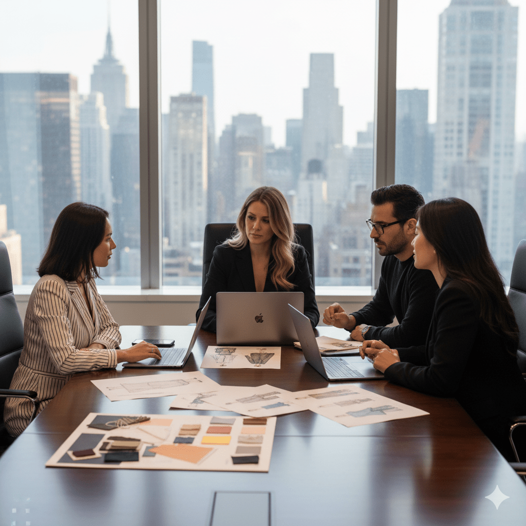 Fashion PR Agency consultation meeting for NYC fashion brands seeking media coverage