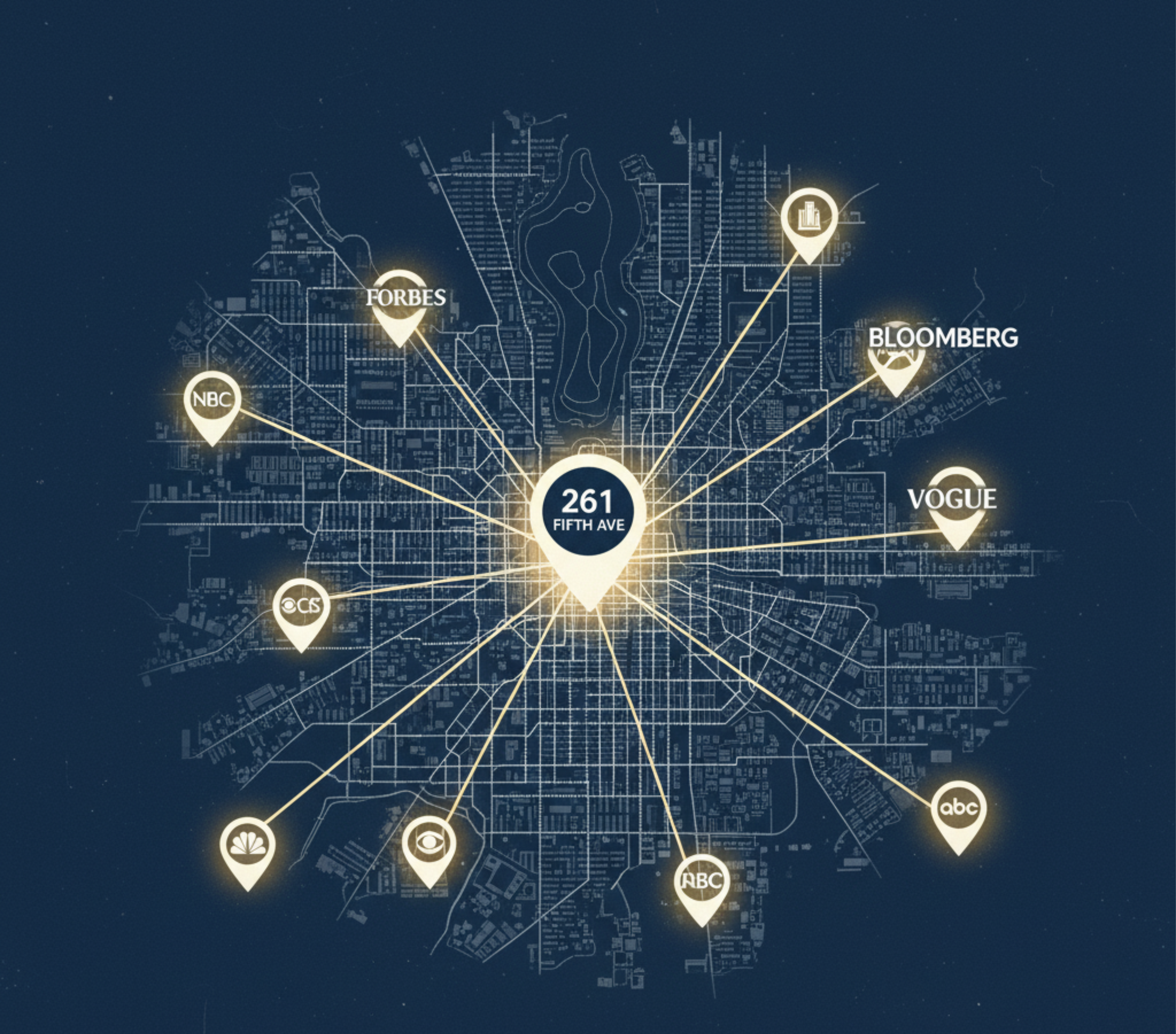 PR Companies New York City location advantage 261 Fifth Avenue NYC near major media outlets and PR Firms New York